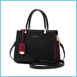 Genuine Leather Satchel Tote Bag with Adjustable Strap